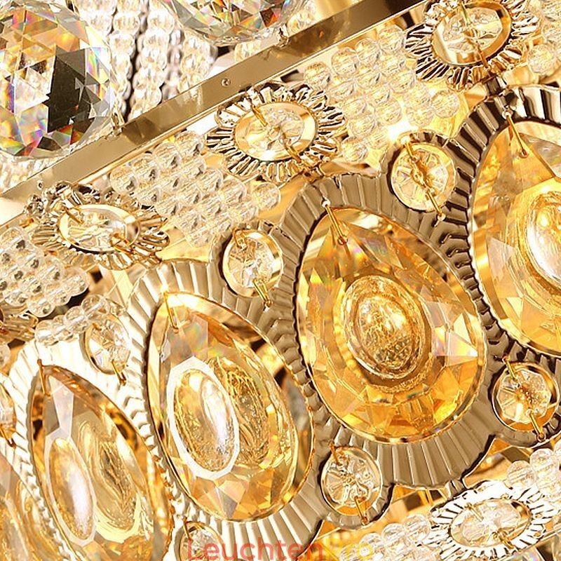 Moderner Gold Empire Kronleuchter Einfache Kristall Pendelleuchte