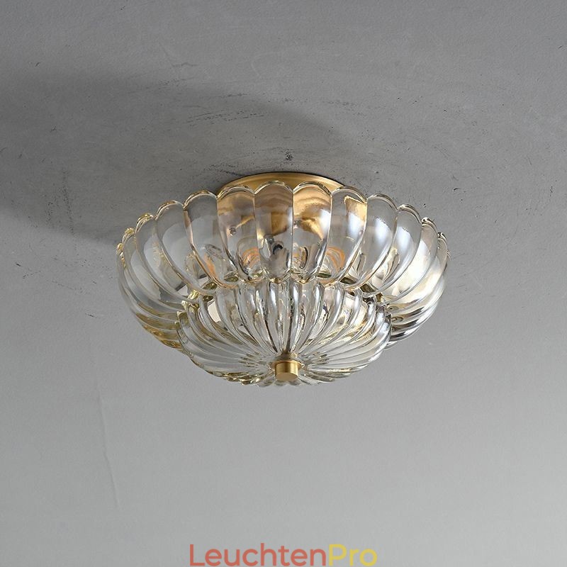 Moderne Deckenleuchte mit Lotussockel