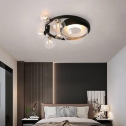 Unterputz-Deckenleuchte, modern, minimalistisch, dekorativ, aus Glas