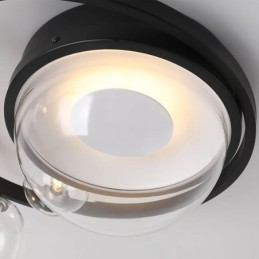 Unterputz-Deckenleuchte, modern, minimalistisch, dekorativ, aus Glas