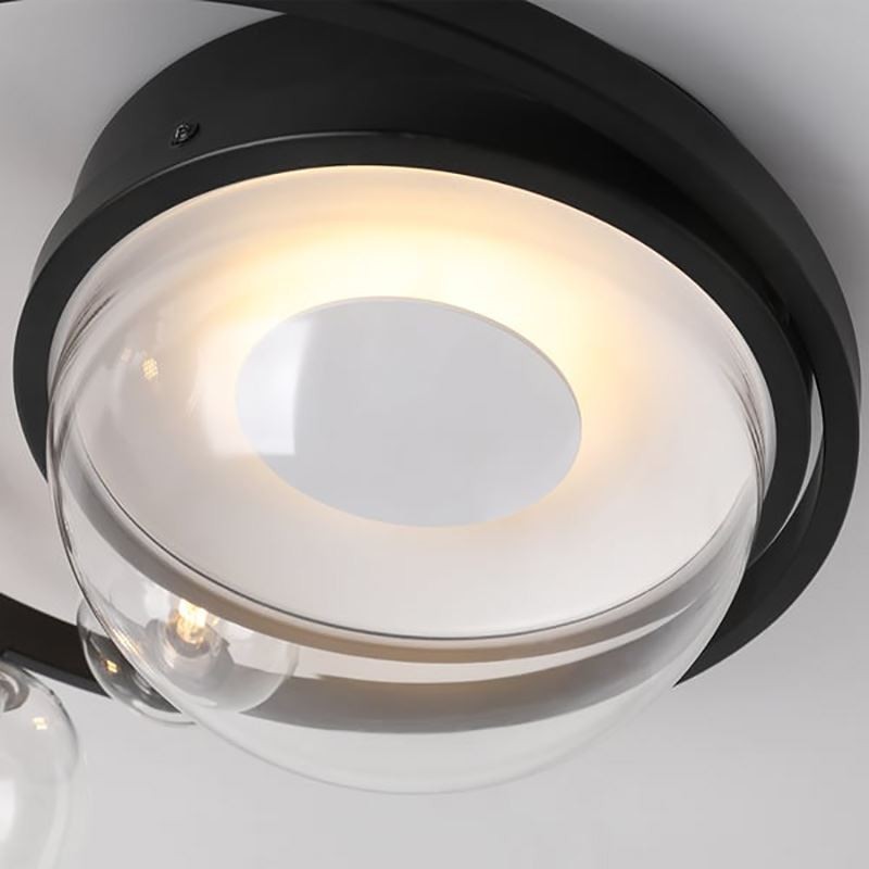 Unterputz-Deckenleuchte, modern, minimalistisch, dekorativ, aus Glas