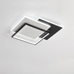 Minimalistische quadratische Deckenleuchte aus Acryl, 40–50 cm