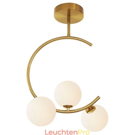Moderne und einfache Deckenleuchte mit drei Köpfen aus milchig weißem Glas, G9, 5 W Moderne und einfache Deckenleuchte mit drei Köpfen aus milchig weißem Glas, G9, 5 W