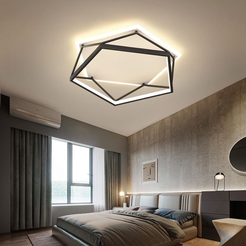 Hohle dreidimensionale Deckenleuchte zur Unterputzmontage, 55 cm