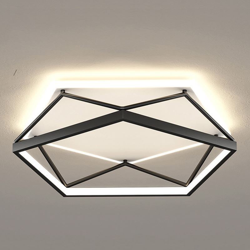 Hohle dreidimensionale Deckenleuchte zur Unterputzmontage, 55 cm