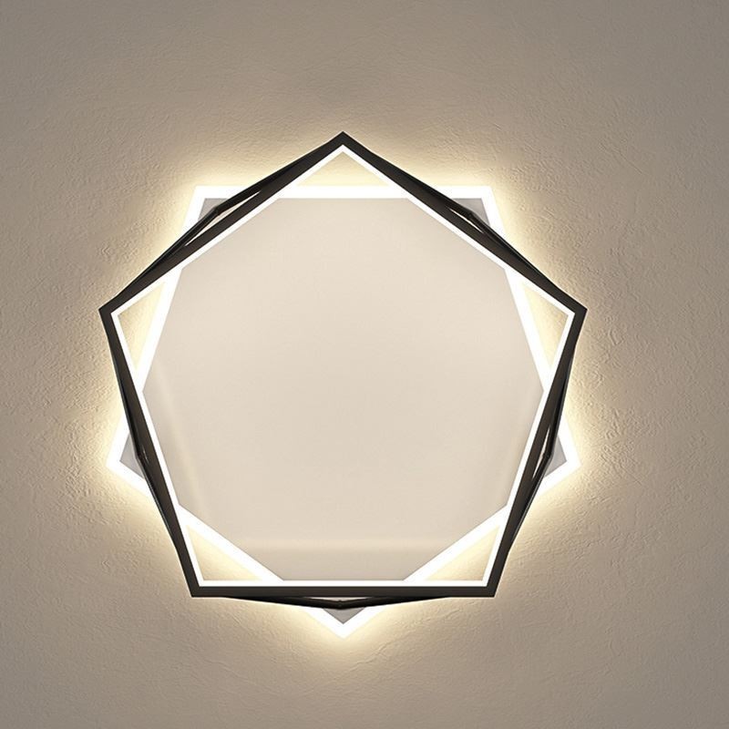 Hohle dreidimensionale Deckenleuchte zur Unterputzmontage, 55 cm