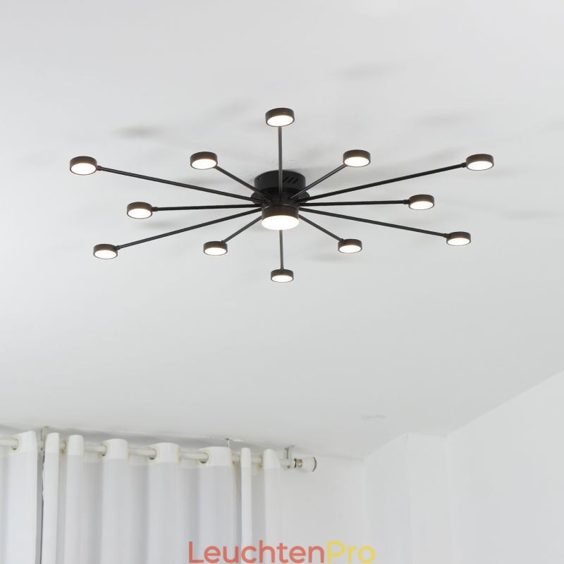 Unterputz-Deckenleuchte, modern, minimalistisch, Acryl-Lichtschirm