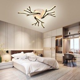 Deckenleuchte mit Acrylzweigen zur flächenbündigen Montage