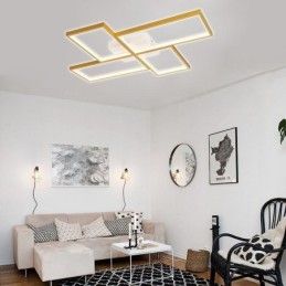 Geometrische quadratische Deckenleuchte mit Mosaik-Motiv