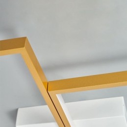 Geometrische quadratische Deckenleuchte mit Mosaik-Motiv