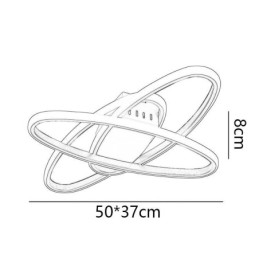 Minimalistische Deckenleuchte mit Planeten-Surround-Design