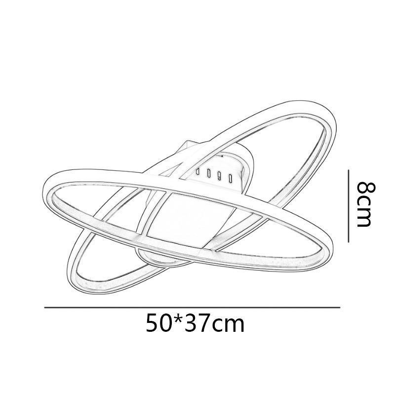 Minimalistische Deckenleuchte mit Planeten-Surround-Design