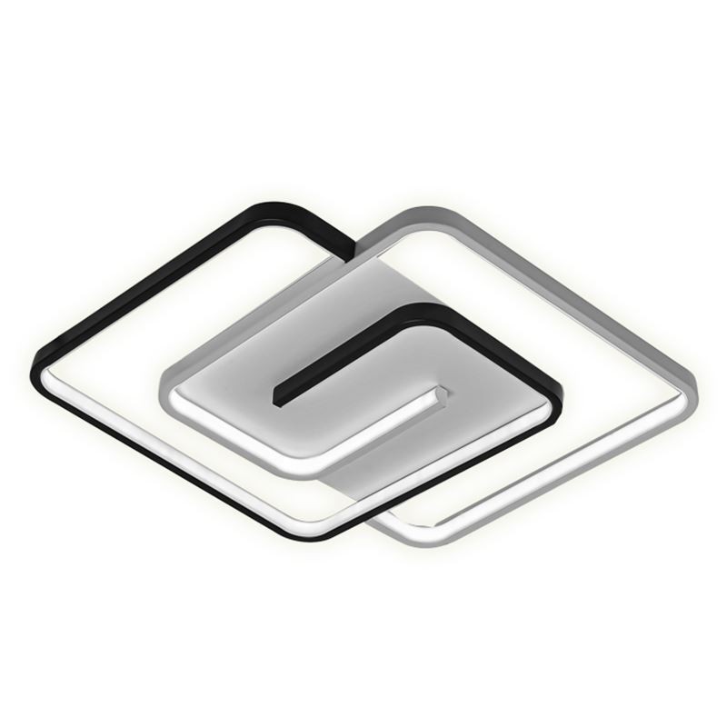 Quadratische Deckenleuchte mit Acryl-Ummantelung