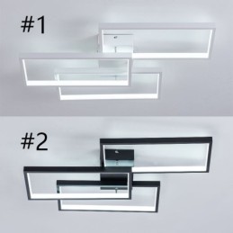 Geometrische rechteckige Deckenleuchte aus Acryl