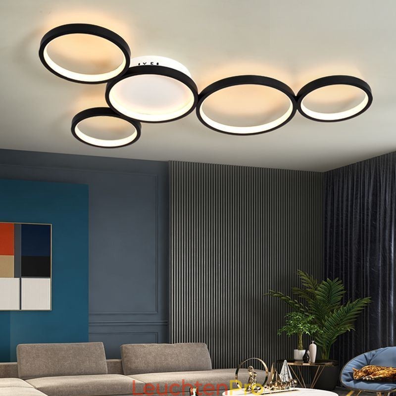 Moderne Deckenleuchte aus Aluminium im Kunststil