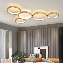 Moderne Deckenleuchte aus Aluminium im Kunststil