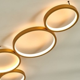 Moderne Deckenleuchte aus Aluminium im Kunststil