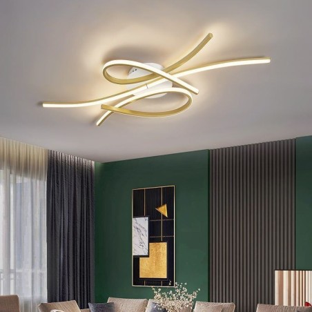 Minimalistische Deckenleuchte mit Schmetterlingsmotiv aus Aluminium Minimalistische Deckenleuchte mit Schmetterlingsmotiv aus Aluminium