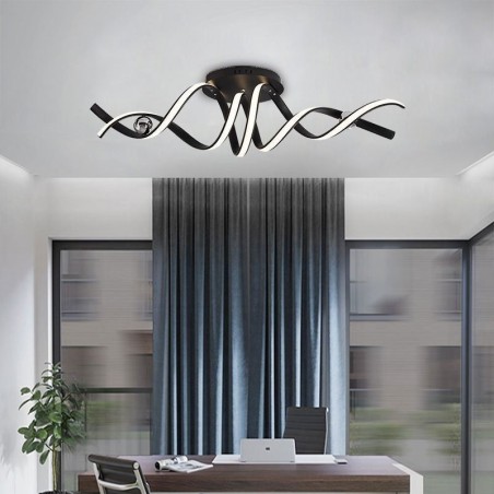 Moderne Deckenleuchte aus Aluminium mit Spiral-Design Moderne Deckenleuchte aus Aluminium mit Spiral-Design