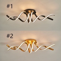 Moderne Deckenleuchte aus Aluminium mit Spiral-Design