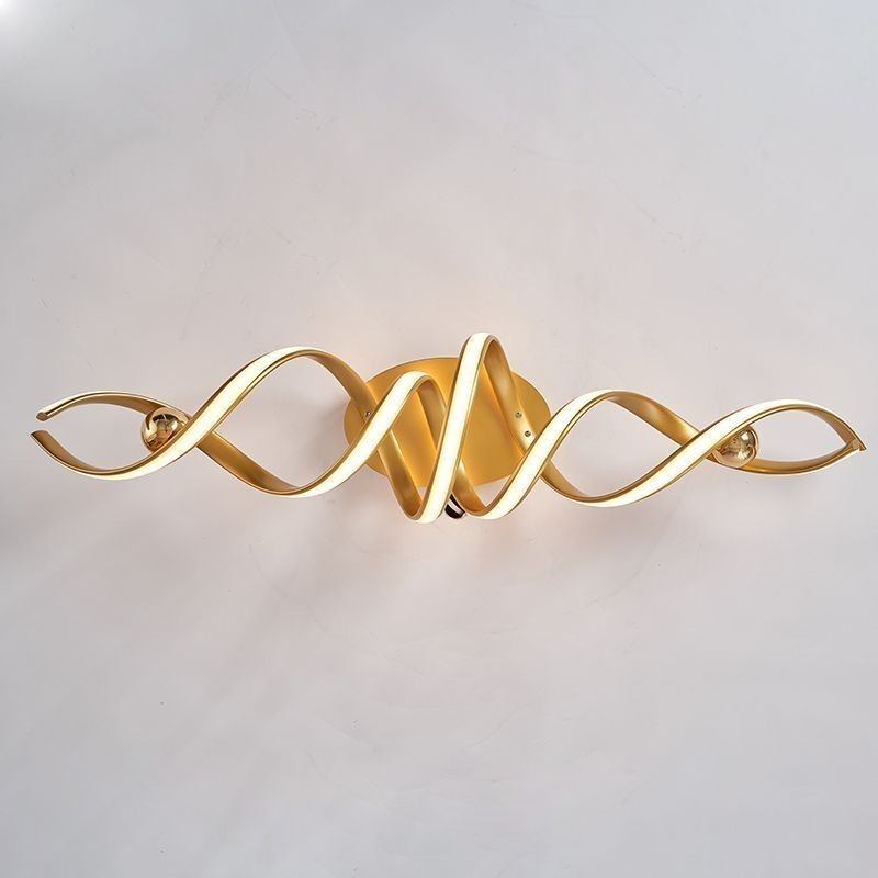 Moderne Deckenleuchte aus Aluminium mit Spiral-Design