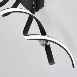 Moderne Deckenleuchte aus Aluminium mit Spiral-Design