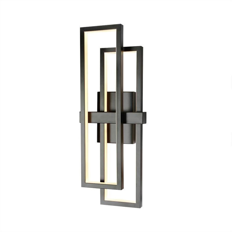 Minimalistische, flächenbündige Deckenleuchte aus Aluminium im geometrischen Stil