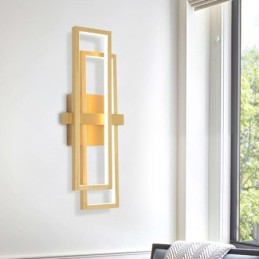 Minimalistische, flächenbündige Deckenleuchte aus Aluminium im geometrischen Stil