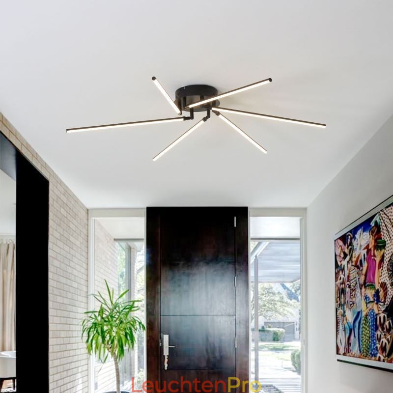 Kreative Deckenleuchte mit Windmühlenmotiv aus Aluminium