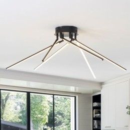 Kreative Deckenleuchte mit Windmühlenmotiv aus Aluminium