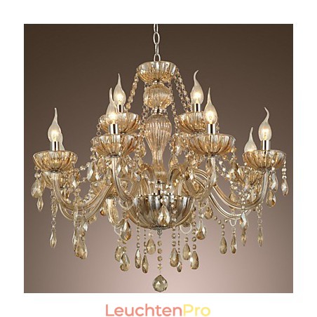 Kronleuchter Kristall Luxus Modern 2 Ebenen Wohnzimmer 12 Lichter Kronleuchter Kristall Luxus Modern 2 Ebenen Wohnzimmer 12 Lichter