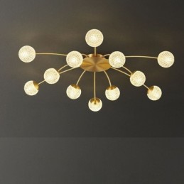 Moderne, flächenbündige, goldene Deckenleuchte, dekorative Leuchte