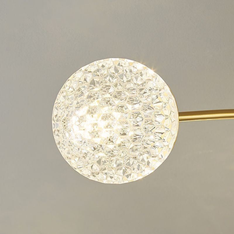 Moderne, flächenbündige, goldene Deckenleuchte, dekorative Leuchte