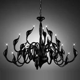 Moderne Kronleuchter Licht 24 Lichter G4 Schwarz Malerei
