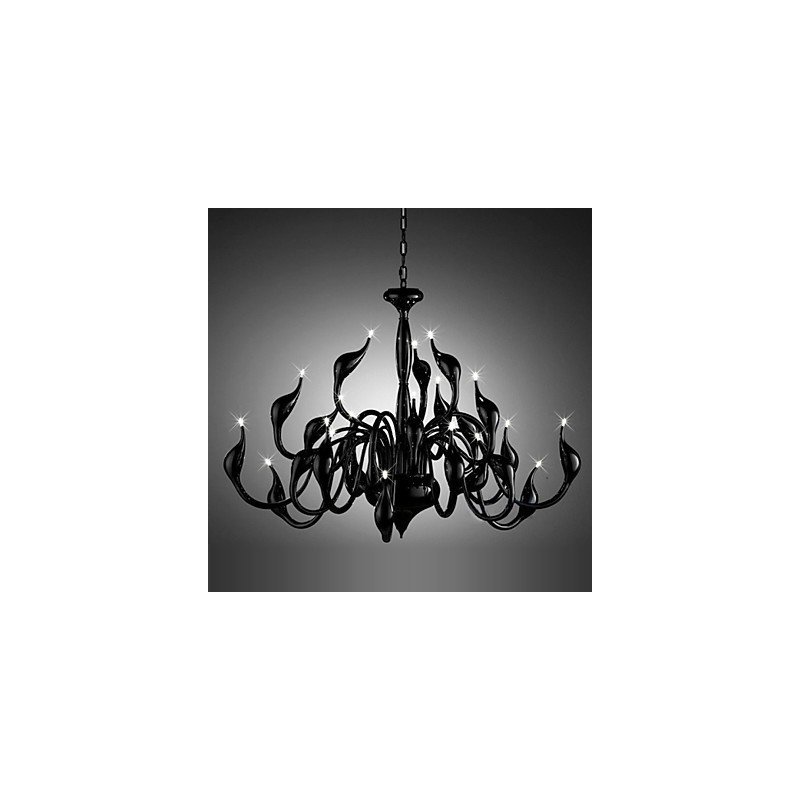 Moderne Kronleuchter Licht 24 Lichter G4 Schwarz Malerei