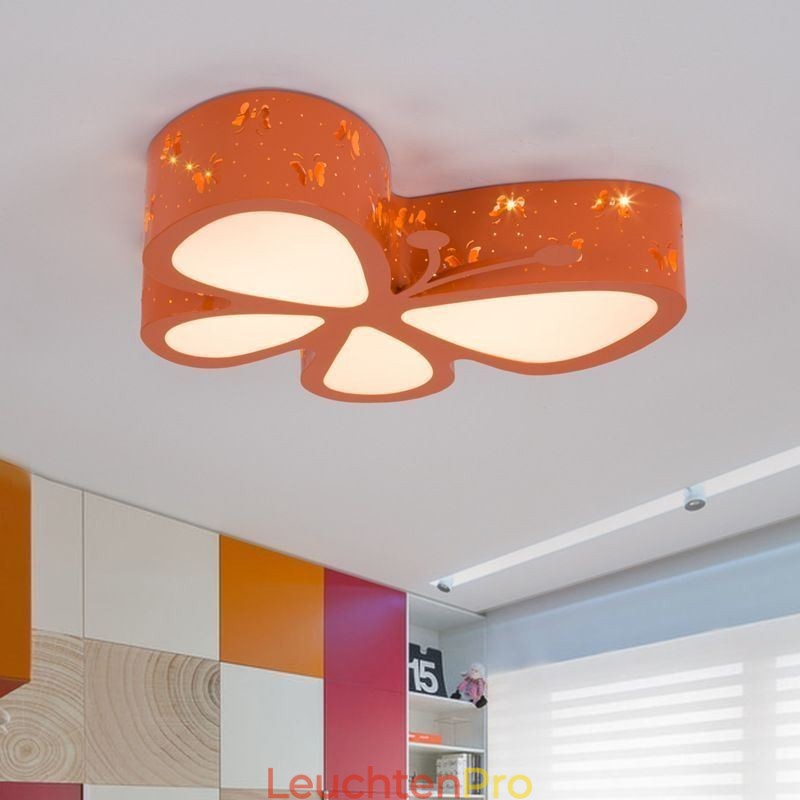 Butterfly Unterputz-Deckenleuchte aus Metall, modern