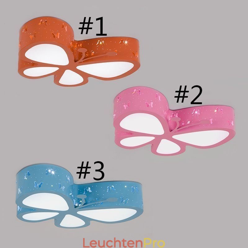 Butterfly Unterputz-Deckenleuchte aus Metall, modern