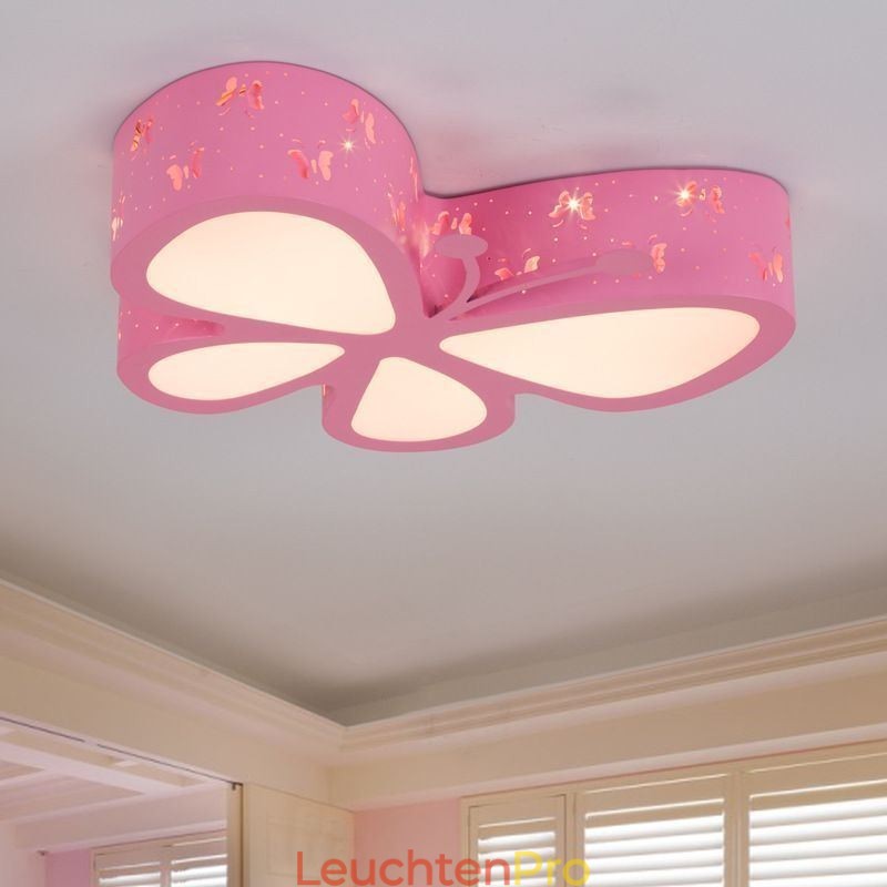 Butterfly Unterputz-Deckenleuchte aus Metall, modern