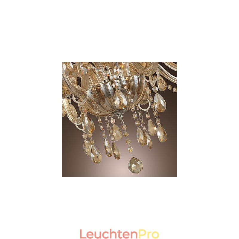 Kronleuchter Kristall Luxus Modern 2 Ebenen Wohnzimmer 12 Lichter