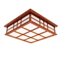 Deckenleuchte im Retro-Stil aus Holz