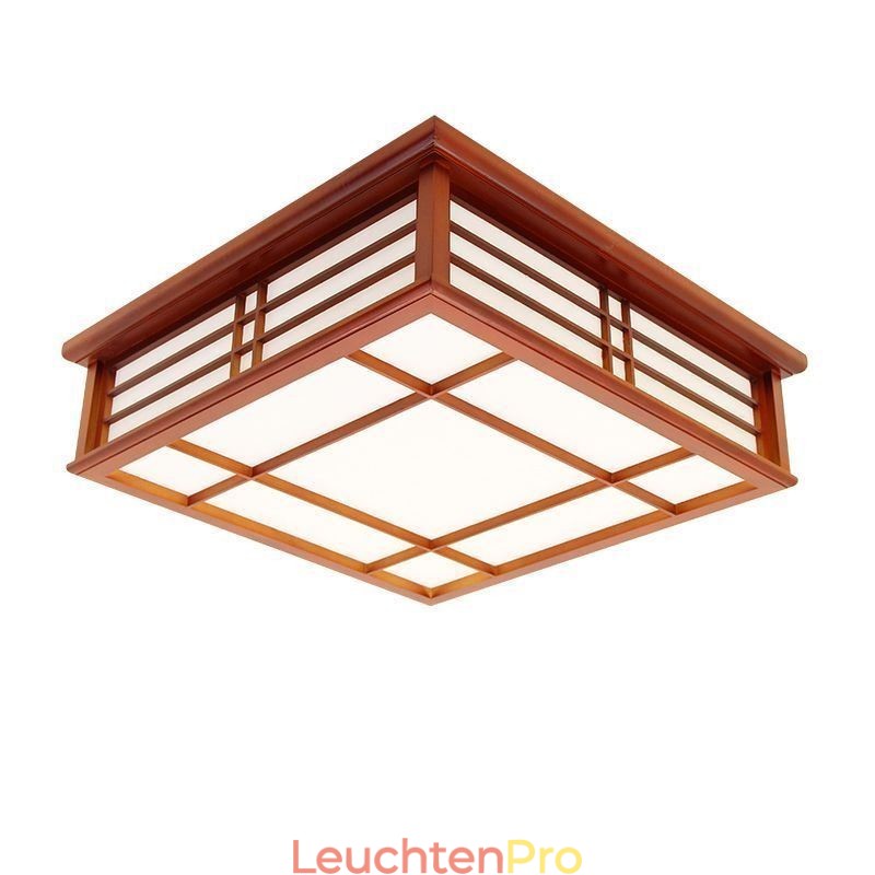 Retro Deckenleuchte Dekorative Deckenlampe aus Holz