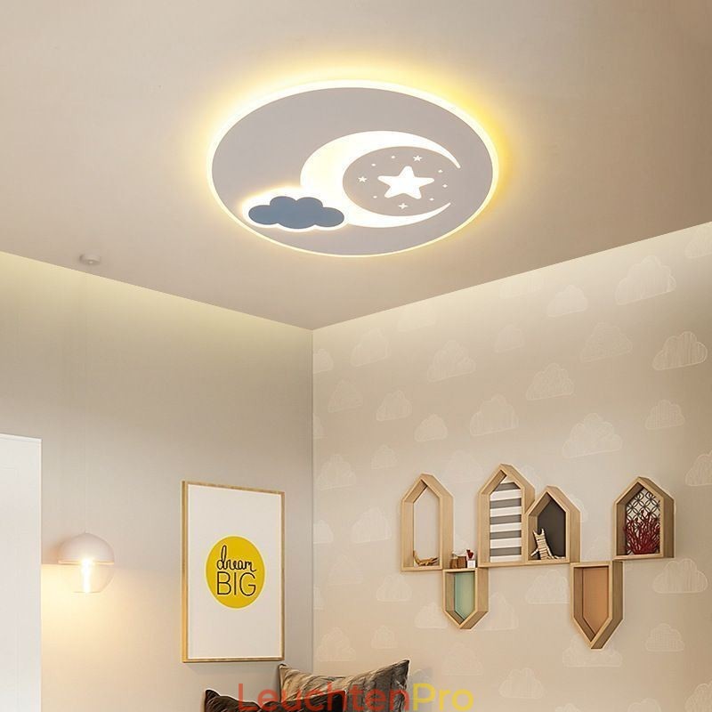 Simplicity Deckenleuchte Mond & Stern Deckenlampe