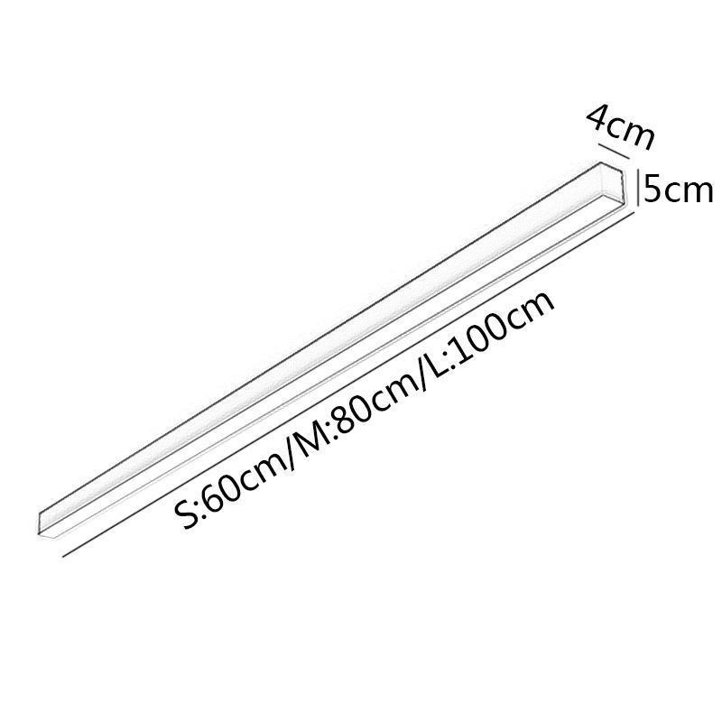 Moderne Deckenleuchte mit langem Streifen, oberflächenmontierte Deckenleuchte