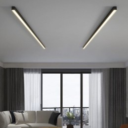 Moderne Deckenleuchte mit langem Streifen, oberflächenmontierte Deckenleuchte