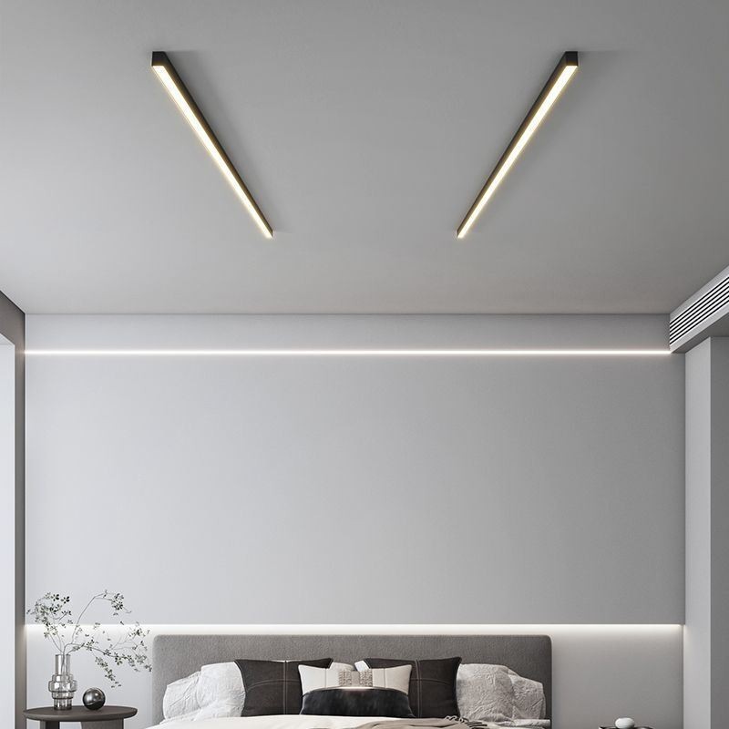 Moderne Deckenleuchte mit langem Streifen, oberflächenmontierte Deckenleuchte