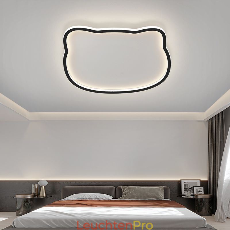 Moderne Deckenleuchten Deckenlampe mit Katzengesicht