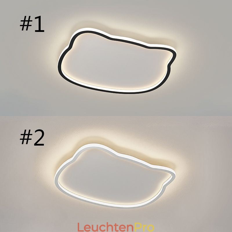 Moderne Deckenleuchten Deckenlampe mit Katzengesicht