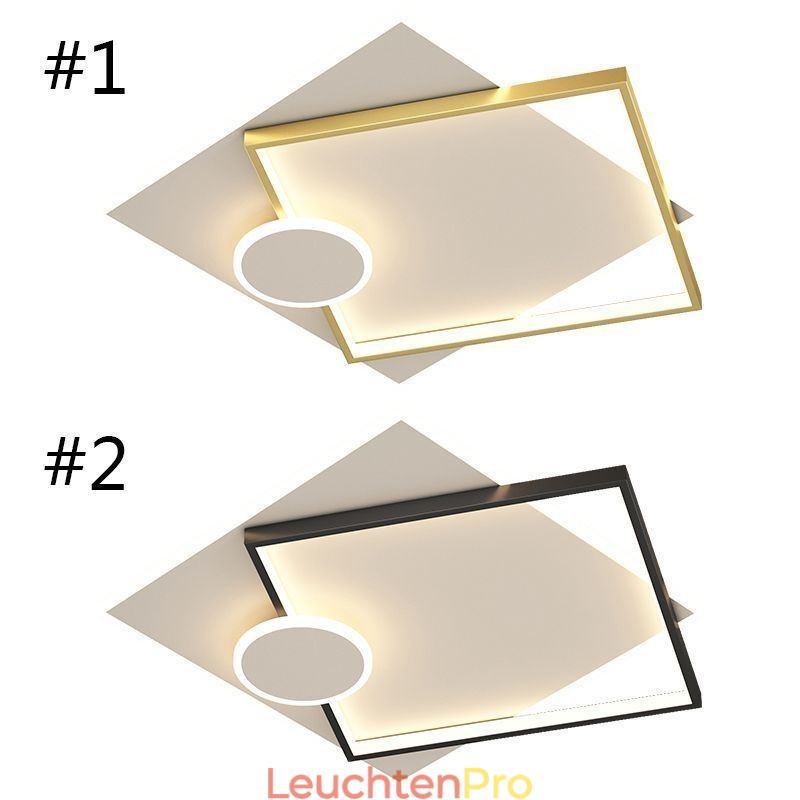 Moderne Deckenleuchte, quadratisch, geometrische Acryl-Deckenleuchte