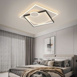 Moderne Deckenleuchte, quadratisch, geometrische Acryl-Deckenleuchte