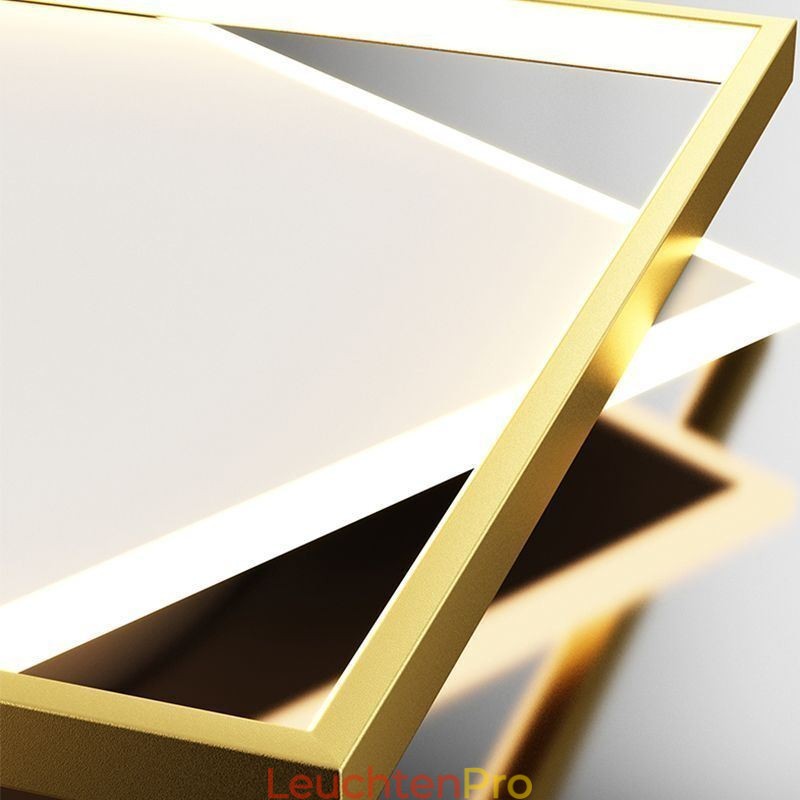 Moderne Deckenleuchte, quadratisch, geometrische Acryl-Deckenleuchte